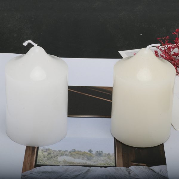Candles Decorated With Cylindrical  For Dinner - Image 2