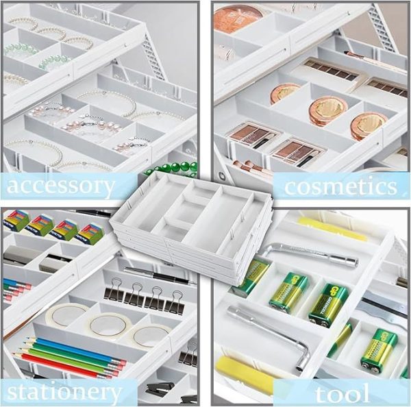 3-Tier Desk Tray Organizer – Makeup, Jewelry Desk Organizer - Image 9