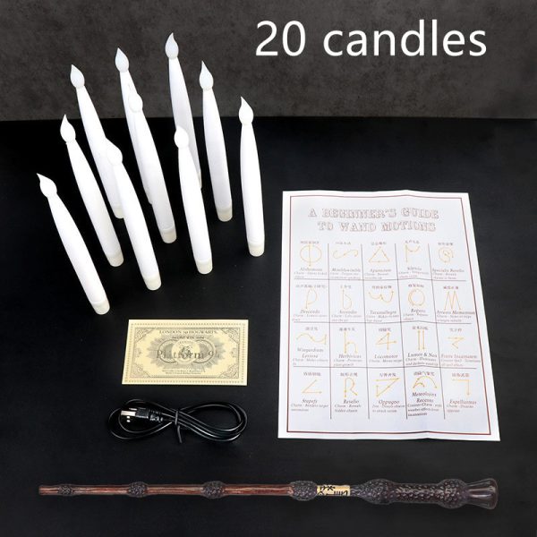 Flameless Candles With Magic Wand Remote Flickering Warm Light Floating Candles For Home Decor - Image 10