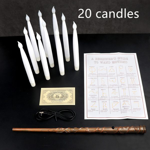 Flameless Candles With Magic Wand Remote Flickering Warm Light Floating Candles For Home Decor - Image 5