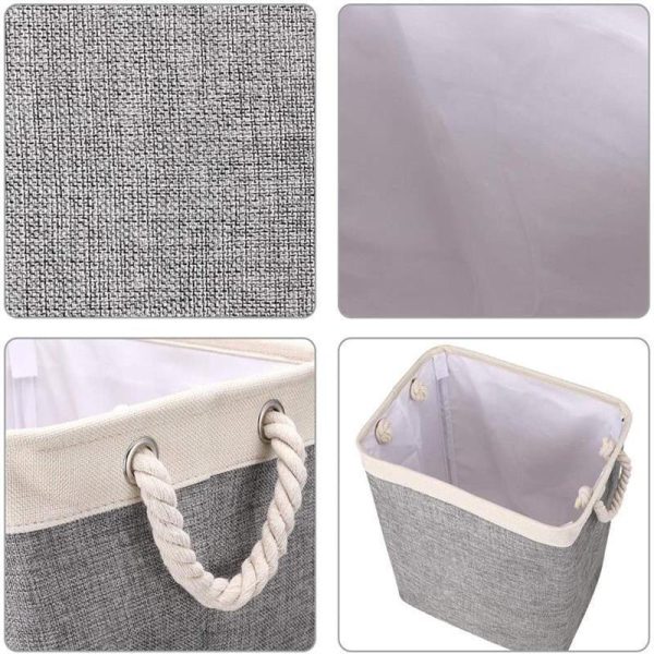 Foldable Dirty Clothes Hamper Storage Clothes Storage Fabric Storage Bucket - Image 4