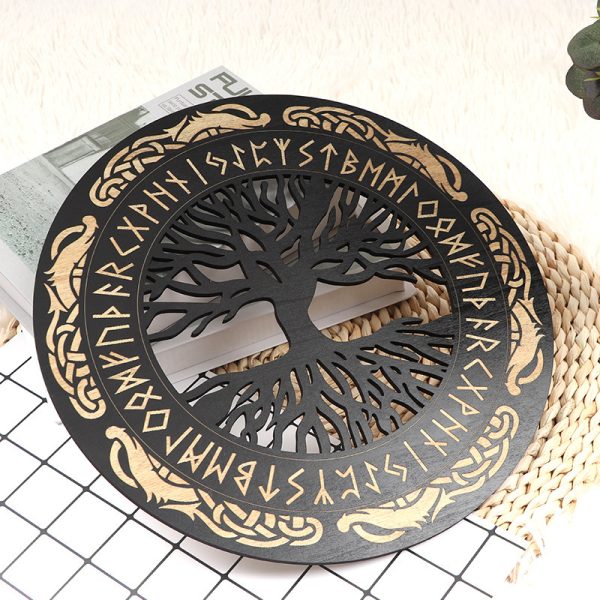 Viking Decor Wooden Wall Art Nordic - Image 2