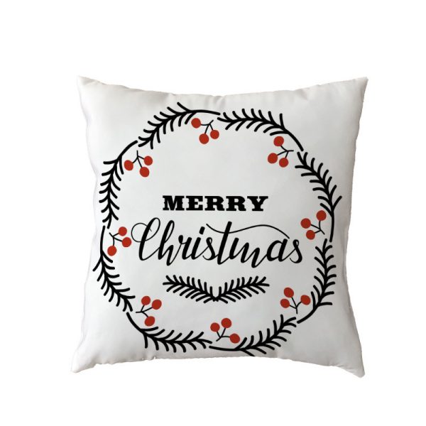 new Polyester Pillow Cover Holiday Series Pillow Cover Christmas Ball Christmas Tree Pattern Pillow Without Core - Image 9