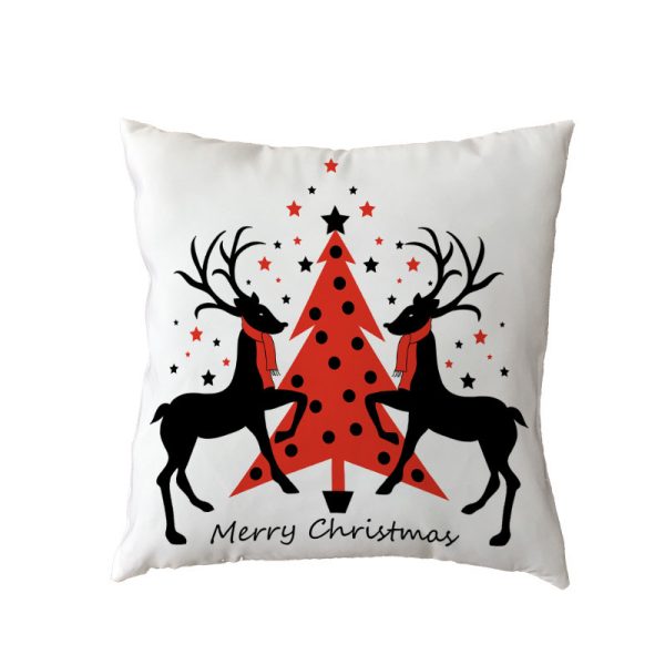 new Polyester Pillow Cover Holiday Series Pillow Cover Christmas Ball Christmas Tree Pattern Pillow Without Core - Image 5