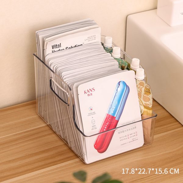 Desk Drawer Mask Storage Box Toilet Cosmetic Acrylic Organizer Rack - Image 6