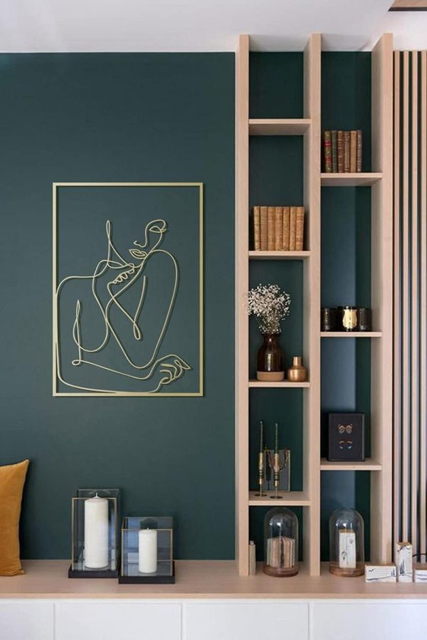 Female Line Art Acrylic Wall Decoration - Image 3