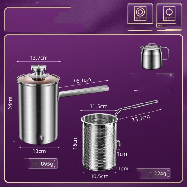 Stainless Steel Fryer For Household Mini Fuel Saving - Image 6