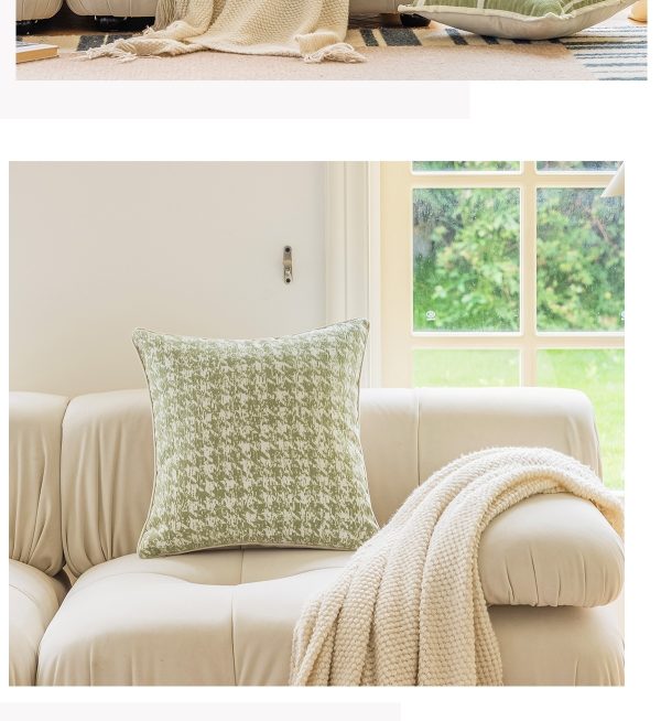 Pure Cotton Cream Style Sofa Pillow Cases Nordic Modern Minimalist Living Room Pillows - Image 4